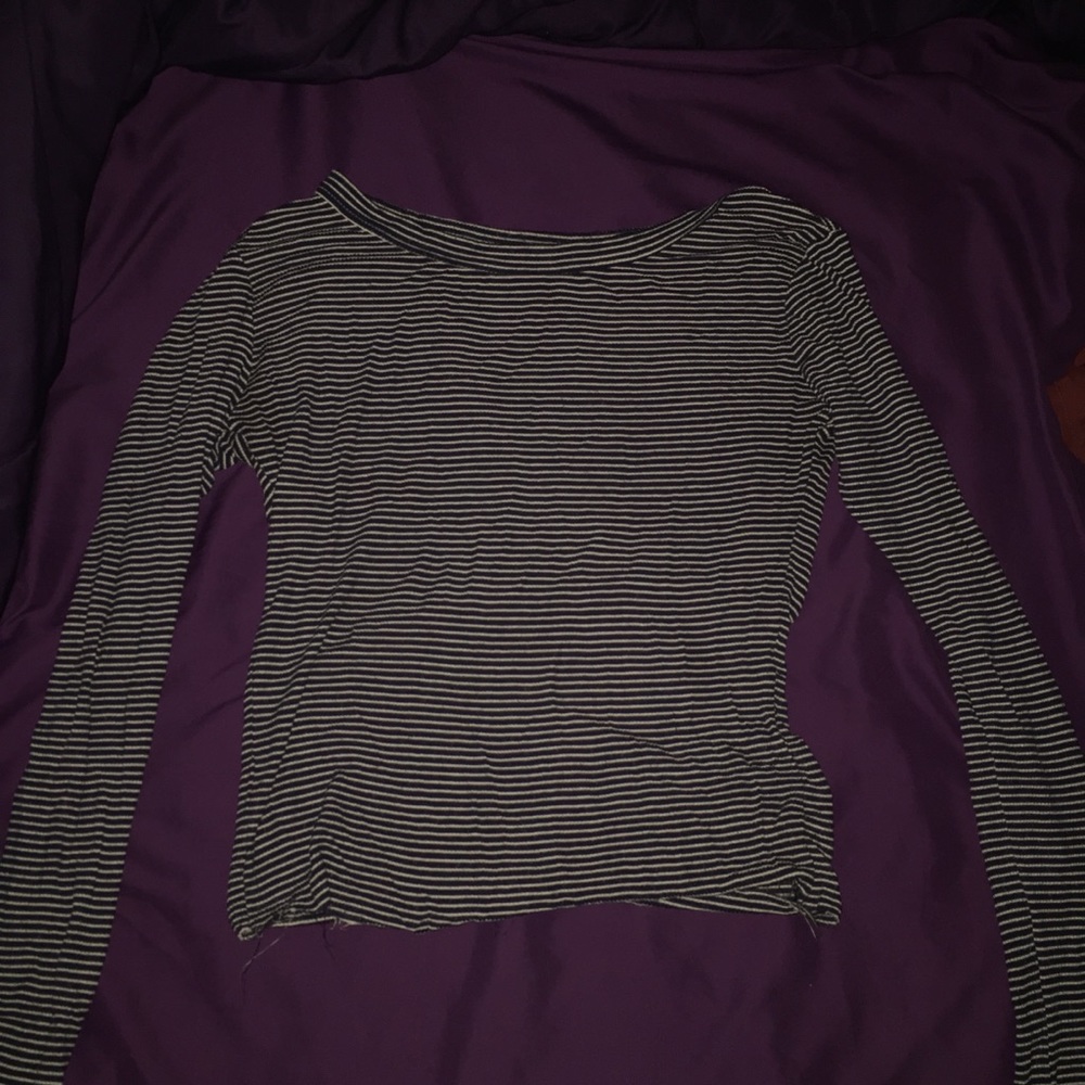 brandy Melville striped crop top